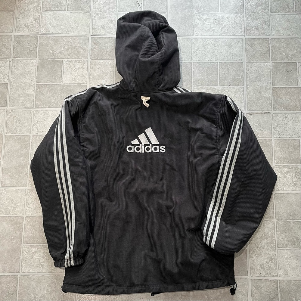 adidas Black Hooded Puffer Jacket